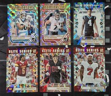 2025 Panini Donruss Football Insert Lot Dominators Elite Series Rookies Daniels