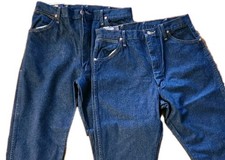 NWT Set Of 2 Wrangler Womens Cowboy Cut Jeans 13x32 Dark 14MWZ Slim