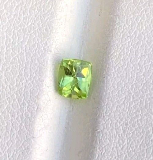 0.75 CT Natural cut Peridot cushion shape loose gemstone from Pakistan.