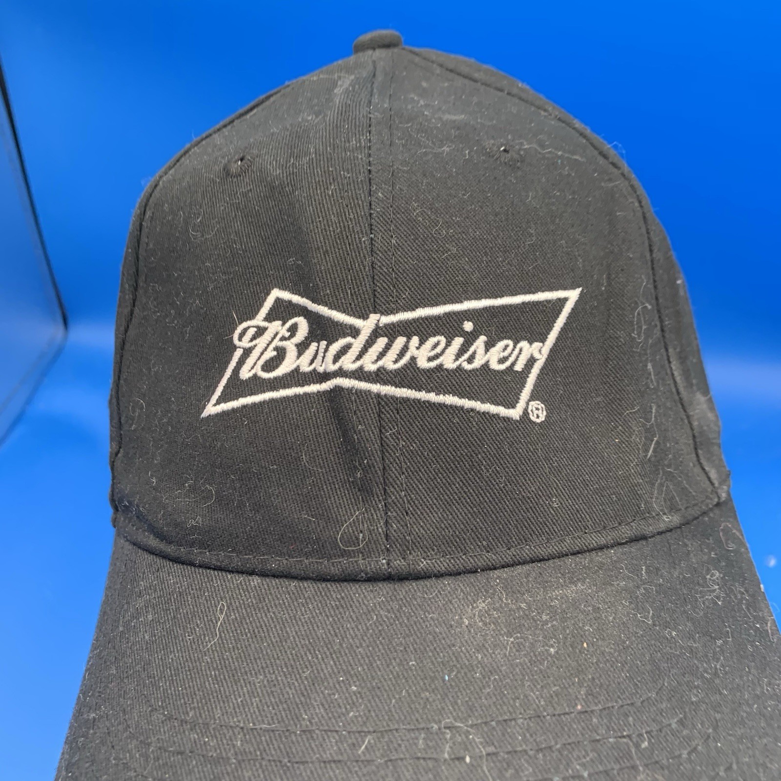Budweiser Black Adjustable Cap Hat Snap-back Head… - image 5