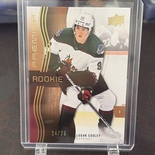 Logan Cooley 2023-24 Upper Deck Premier Rookie 14/25 SP Coyotes / Mammoth