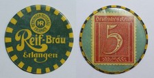 Germany – 5 Pfennig Encased Postage Stamp, Erlangen – 1920’s