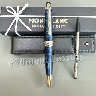 🔴MONTBLANC Luxury Meisterstück Solitaire Blue Hour LeGrand Rollerball Pen