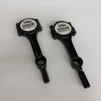 Hudson Brewing Co Beer Tap Handles Heavy Metal Pair Black Finish