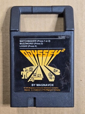 Odyssey 2 by Magnavox Game Cartridge Matchmaker, Buzzword, Logix