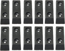 Rubber Feet Bumpers 12Pcs Black Rectangular Rubber Feet Bumpers Cabinets Furnit
