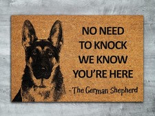 German Shepherd Door Mat - Funny Welcome Mat, 18x30 inch