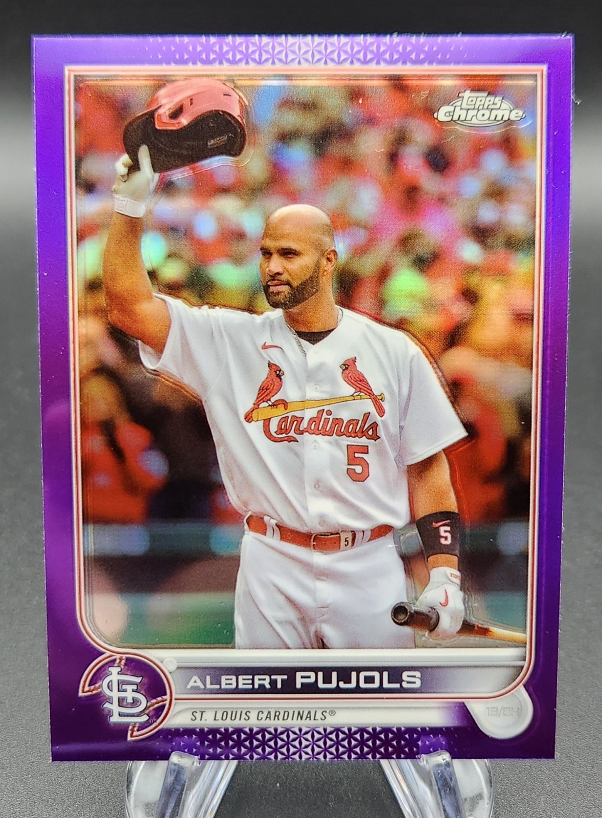 Albert Pujols 2022 Topps Chrome Update #USC50 Purple Refractor