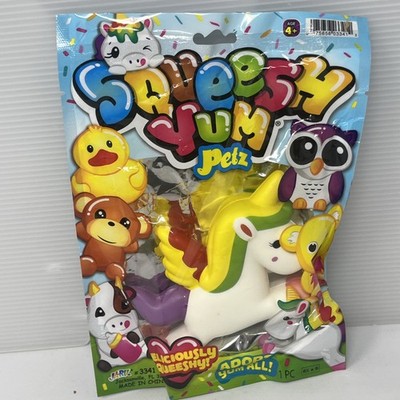 Jaru Squeezy Yum Petz Squeeze Figurine Unicorn New Free Shipping