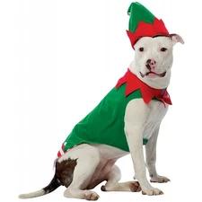 Dog Christmas Costumes Funny Pet Elf Outfit  X-Small