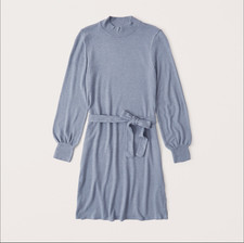NWT Abercrombie & Fitch Blue Sweater Dress-Size XS Petite -Retail $64