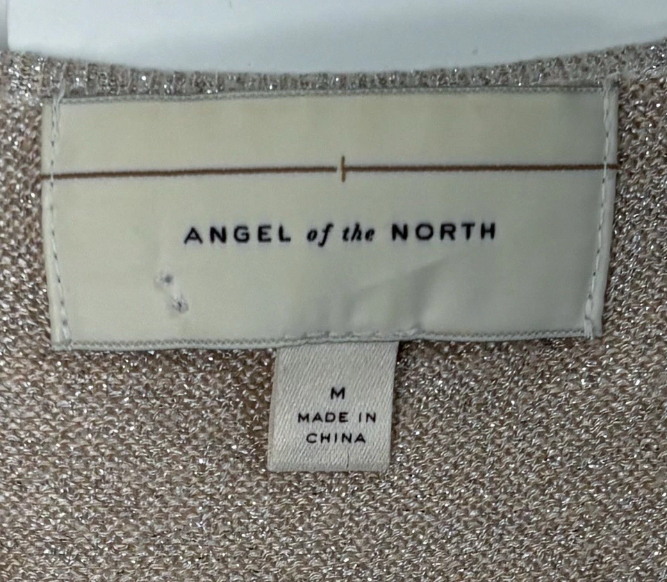 Suéter Top Anthropologie Angel Of The North Puro Brillo Ligero Mediano Foto 4 de 4