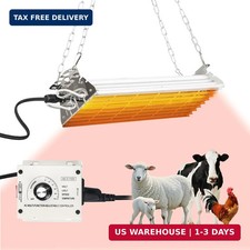 600W Chicken Coop Heater, Carbon FiberChicken Heater for Coop with Adjustable He