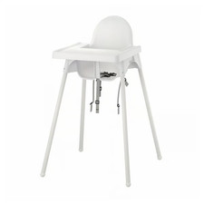 IKEA Antilop High Chair with Tray White - Easy to take apart and carry along