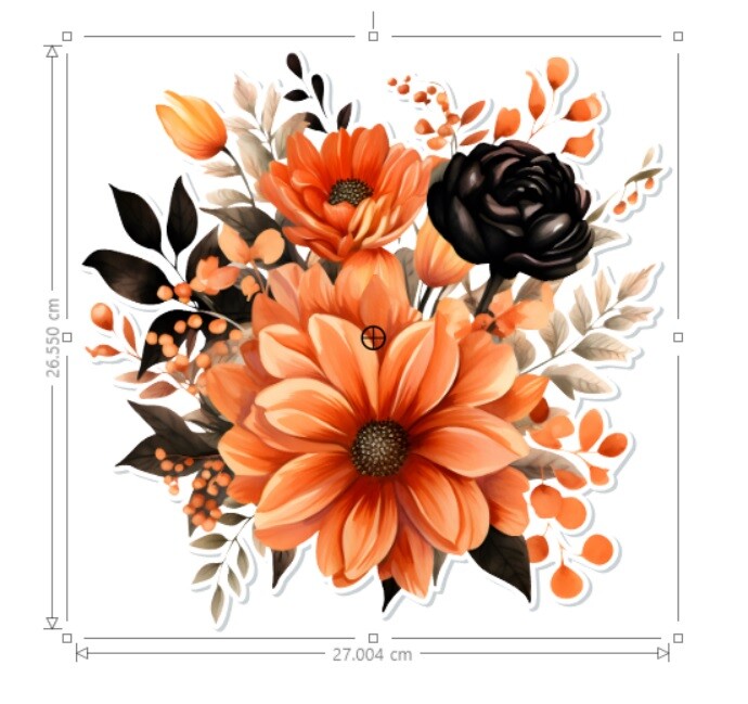 Halloween Waterproof Flowers Vinyl Stickers Decals Wall Laptop iPad