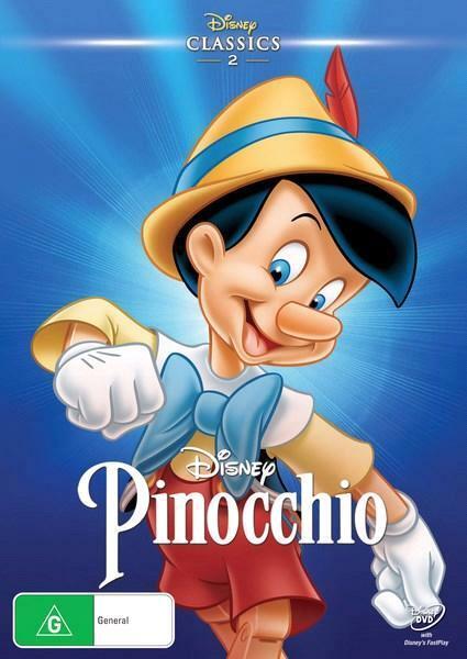 Pinocchio-Classics very good condition dvd region 4 t1515