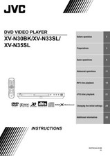 JVC XV-N30BK XV-N33SL XV-N35SL DVD Player Owners Instruction Manual Reprint