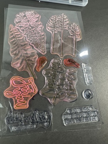 Stampin Up Stempelset durchdachte Zweige & entsprechende Stanzformen Bäume Natur Motiv - Bild 5 von 9