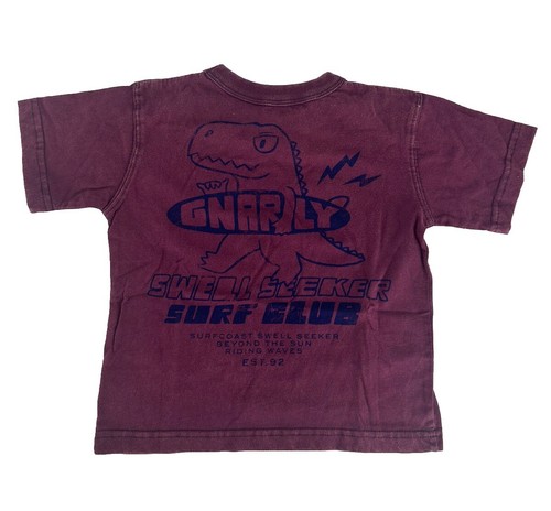 Cotton:On Kids Short Sleeve Print Tee T-Shirt Gnarly Surf Dinosaur Size 7 NEW - Picture 2 of 4