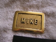 Vintage Belt Buckle MIKE made in USA