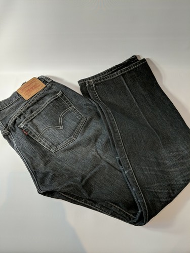 Mens Levis 501 Black Jeans Black Button 