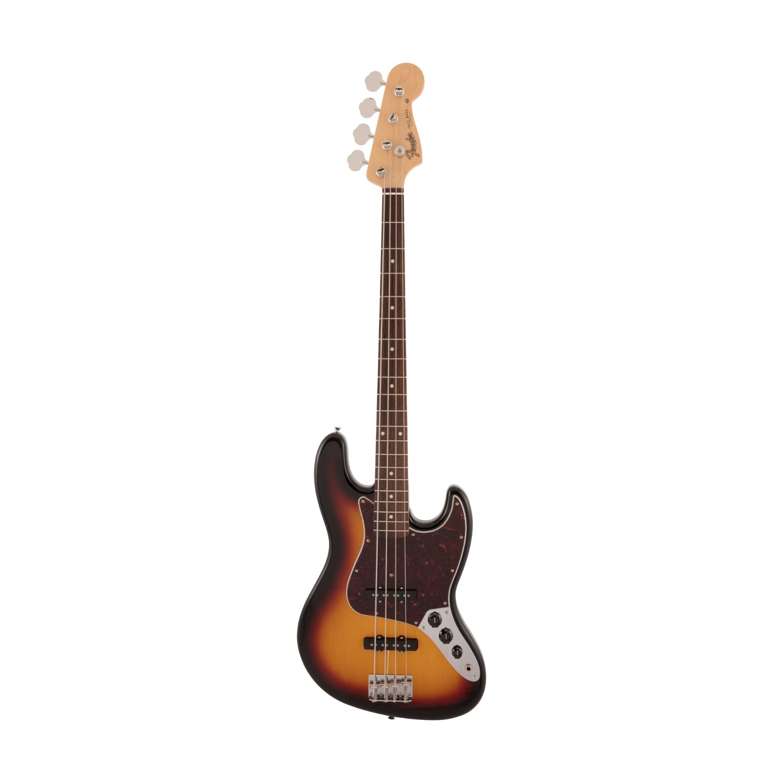 Fender Japan Traditional II 60s Jazz Bass Left-Handed Guitar RW, 3-Tone Sunburst