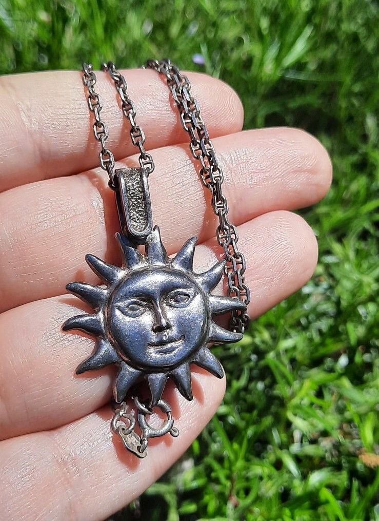 Happy Moon Face Vintage Turquoise Sterling Silver Bracelet Cuff Happy Moon Face Vintage Turquoise Sterling Silver Bracelet Cuff
