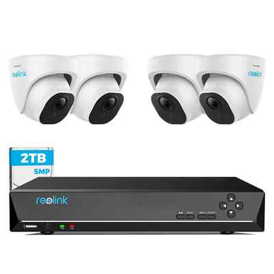 Reolink 5MP Überwachungskamera Set Outdoor 8-Kanal NVR mit integrierter 2TB HDD
