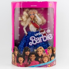 1989 Mattel UNICEF Barbie Doll Special Edition 1920 Blonde US Committee NRFB