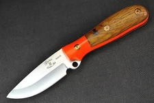 Busse Custom MAX Warden .095" Hollow Ground Satin ElMax, G10 G-rexed Maple Wood