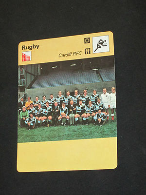 Carte Collector Editions Rencontre 1979 – Rugby – Cardiff RFC – Vintage