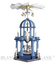 Pyramide / Dompyramide elektrisch farbig Fa. Blank Erzgebirge Dom + Gratis Engel