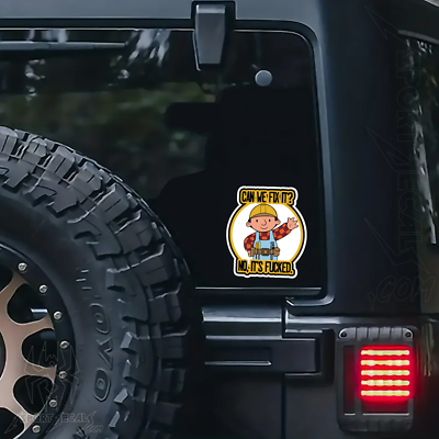 Can We Fix It - No It's F***ed Stickers - Funny Mechanic Toolbox Construction Journeyman Lineman Hard Hat Stickers - Car, Truck, Automotive Decal Bumper Stickers - Made In USA (6 Inches - Foto 7
