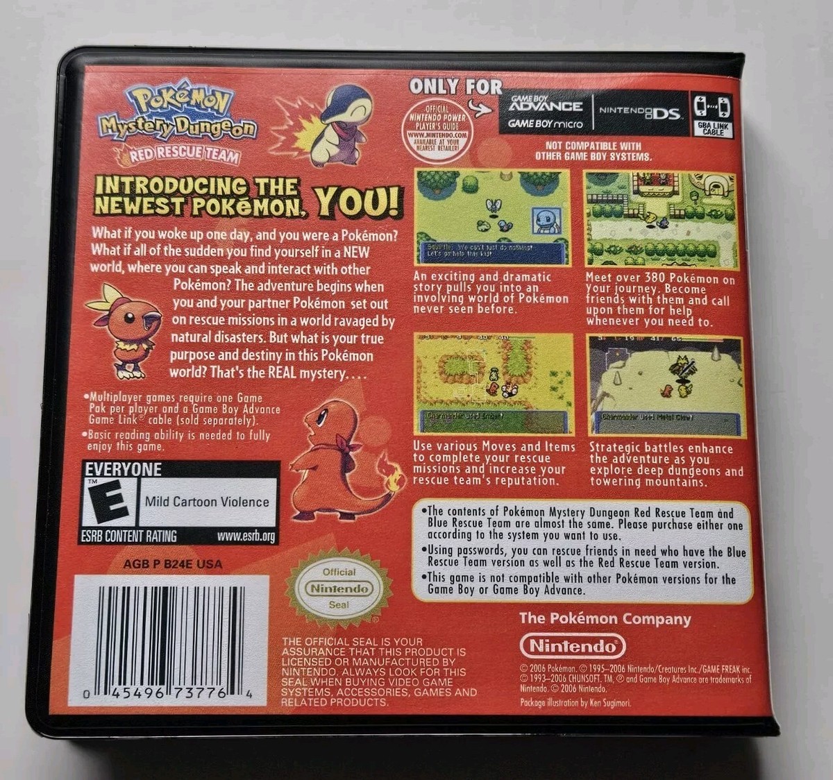 Pokemon Mystery Dungeon Red Rescue Team CASE ONLY Game Boy Pokemon Mystery Dungeon Red Rescue Team CASE ONLY Game Boy