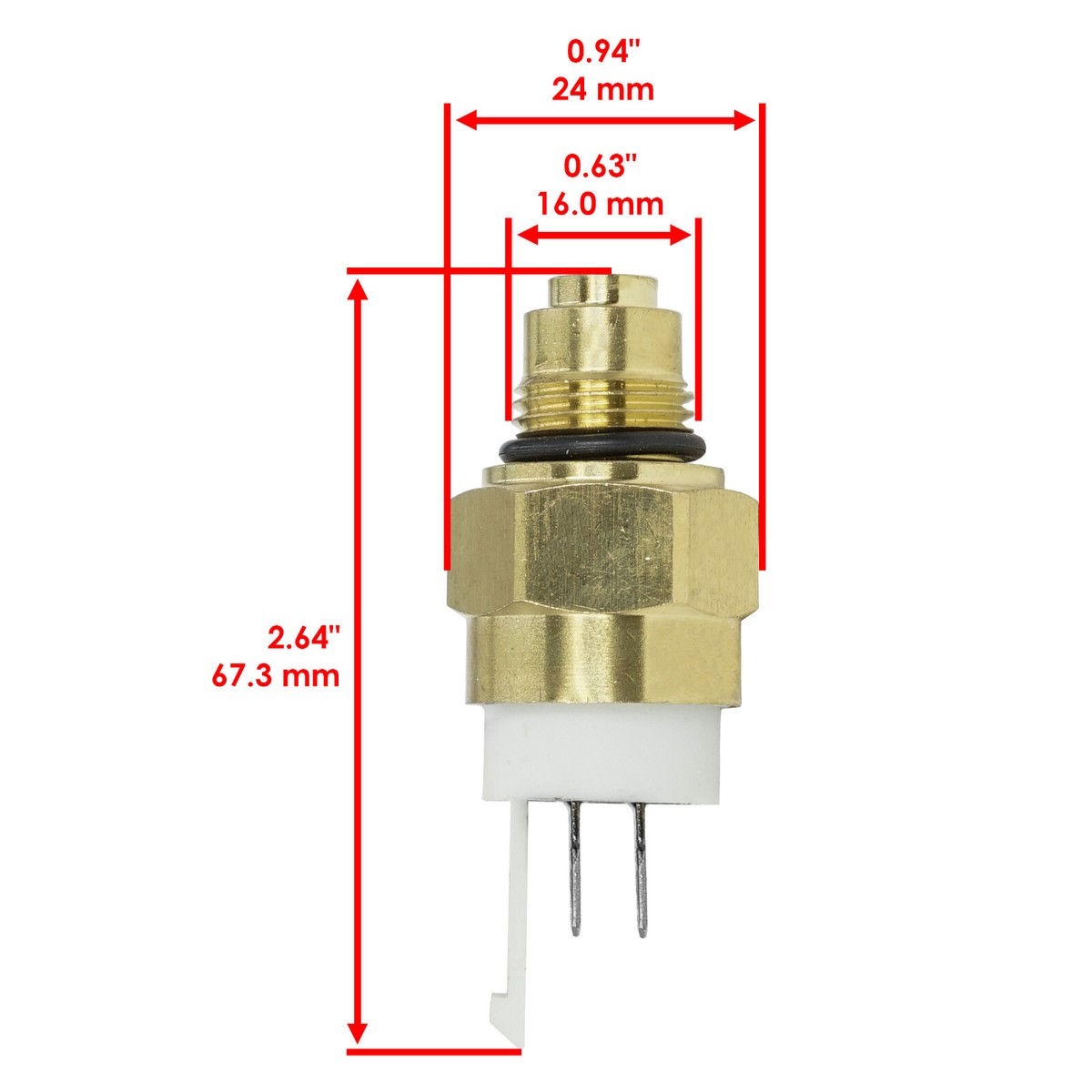 Radiator Fan Heat Sensor Switch Thermostat for Kawasaki ZX600