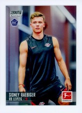 2021-22 Sidney Raebiger Topps Stadium Club Chrome RB Leipzig Rookie Soccer Card. rookie card picture
