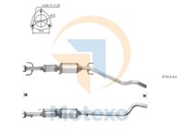 Diesel-Partikelfilter Opel Astra 1.9TD Cdti 150 Bhp Z19DTH Doppel Rohr 7/04>