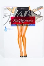 Hanes Silk Reflections Silk Sheer Non-Control Top Wicking Pantyhose 716 Size AB