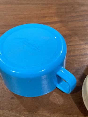 Vintage 1970’s Aladdin Sesame Street Plastic Thermos ~ Blue Top & Base - Picture 3 of 10