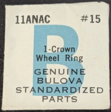 NOS NEW Genuine Bulova Cal. 11ANAC Crown Wheel Ring - Vintage Watch Part 15