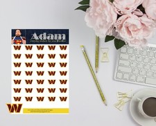 Washington Commanders Planner Stickers
