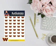 Washington Commanders Planner Stickers