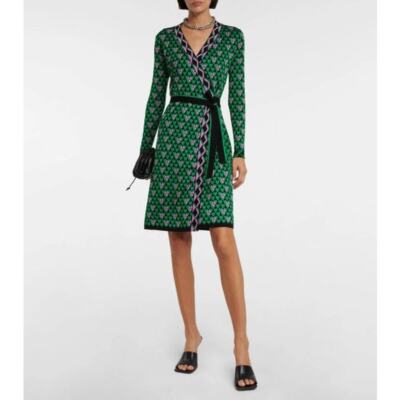 green sweater wrap dress Evie Green Knit Ribbed Midi Dress | Dresses main image 0
