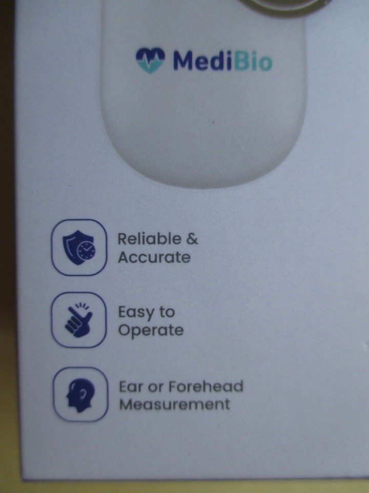 MediBio Talking Infrared Thermometer, Adult & Child, Forehead and Ear