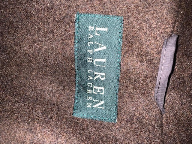 Lauren Ralph Lauren. Edgar's Mens 42R Brown Raincoat with Removable Liner