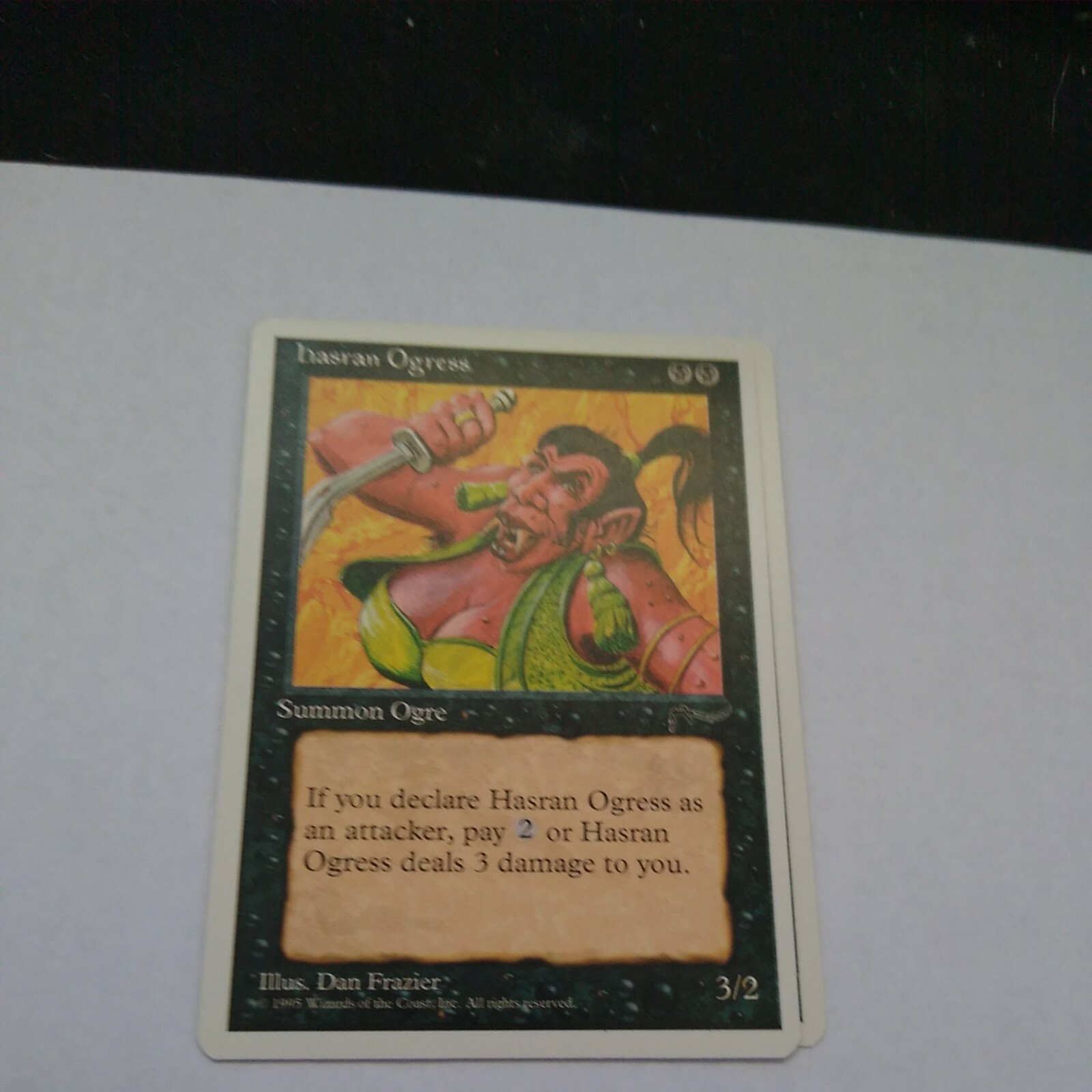 MTG Hasran Ogress (Dark) Arabian Nights Regular Common
