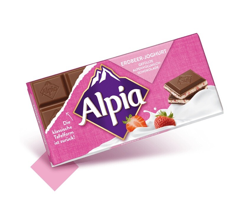 Alpia Yogur De Fresa Con Relleno De Yogur Y Crujiente De Fresa 100g