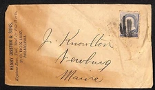 Philadelphia Henry Disston & Sons Keystone Saw 1888 Advertising Cover Envelope