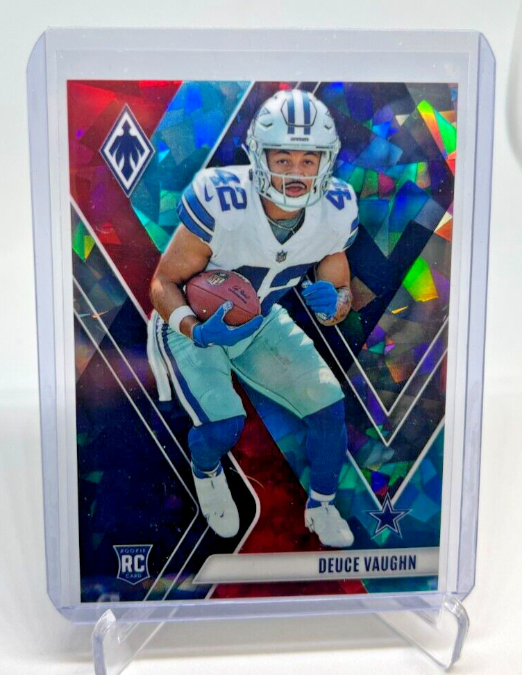 2023 Panini Phoenix DEUCE VAUGHN RC Fire & Ice Prizm 37/50 #134 Cowboys