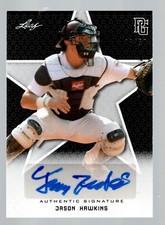2020 Leaf Perfect Game National Showcase Auto Black #BAJH4 Jason Hawkins 48/50